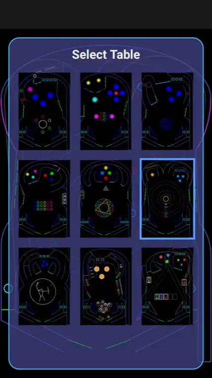 Gameplay screenshot of Vector Pinball